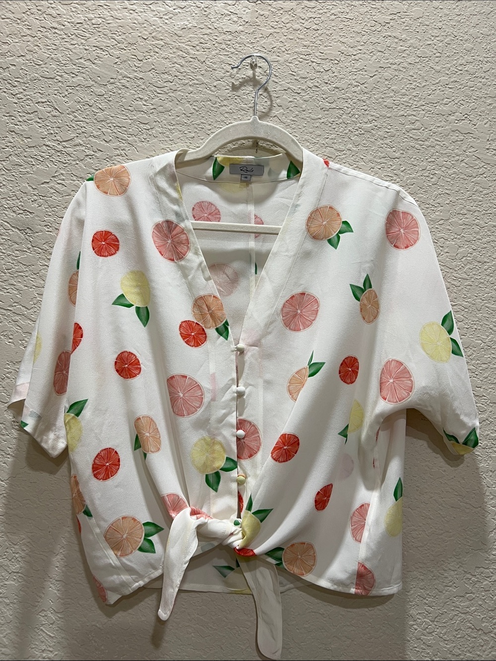🛍️ BOGO FREE Rails Thea Silk Citrus Top 100% silk size XS - Picture 2 of 6